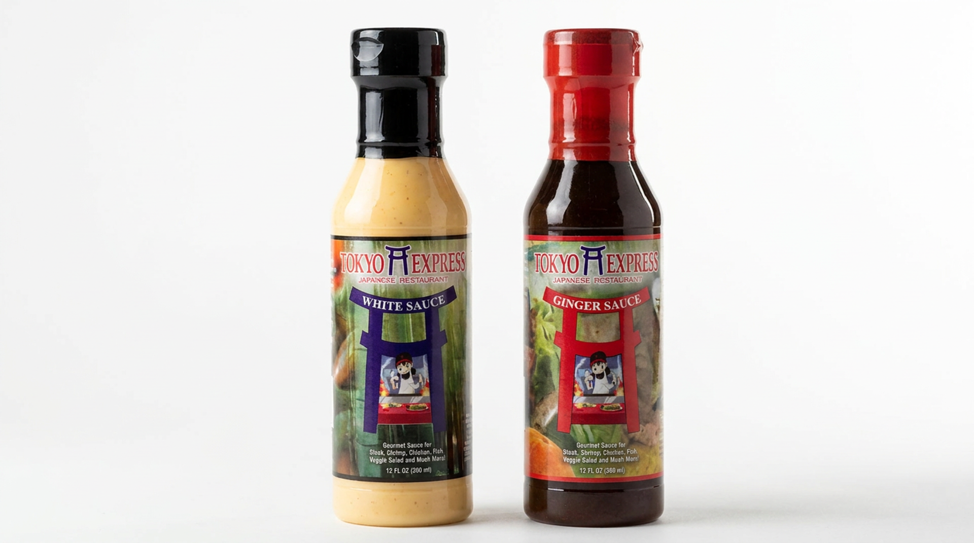 White sauce and ginger sauce